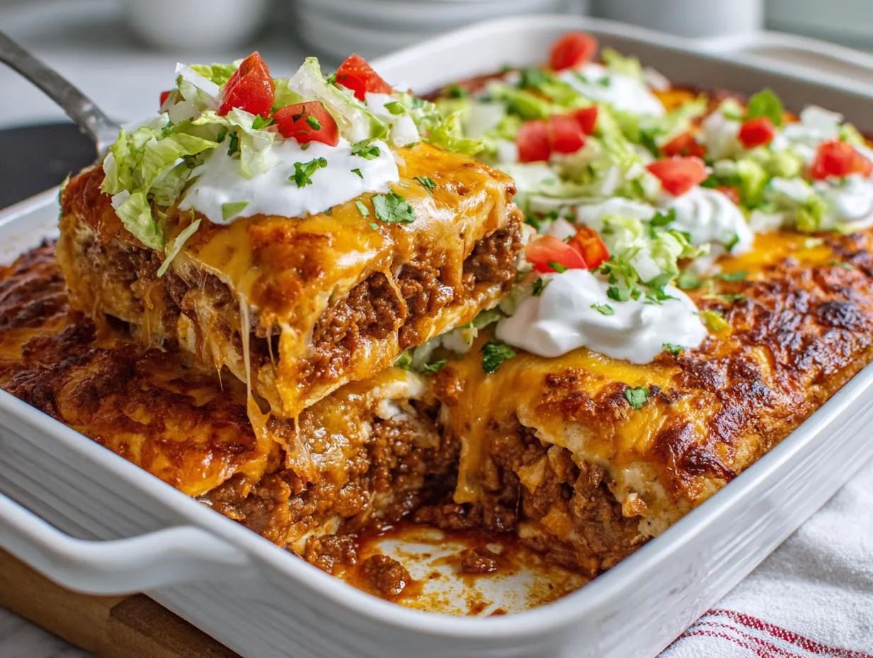 Crunchwrap Casserole: 15-Minute Cheesy Comfort Food Bliss