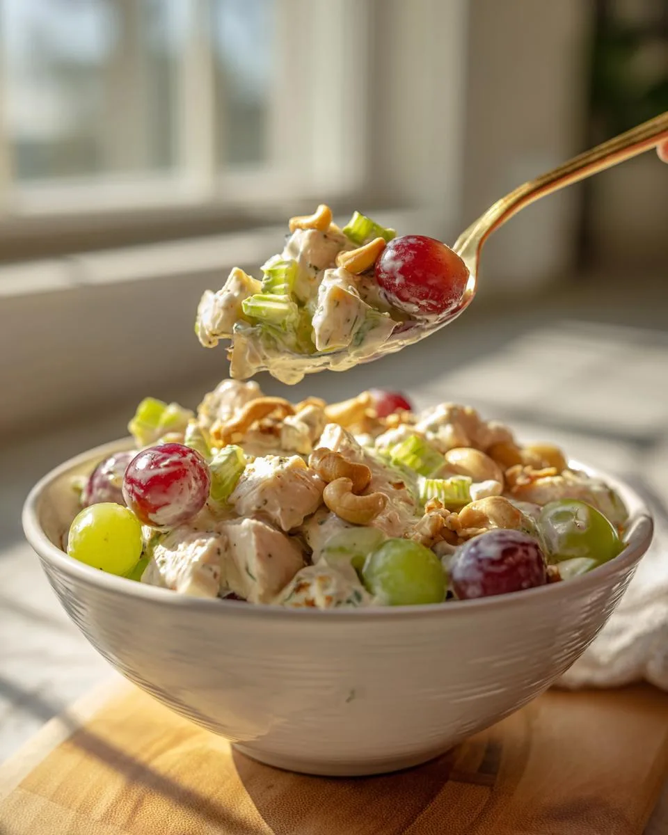 Curry Cashew Grape Chicken Salad - detail 3