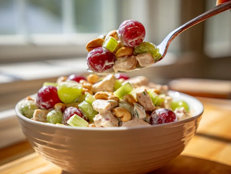 Curry Cashew Grape Chicken Salad