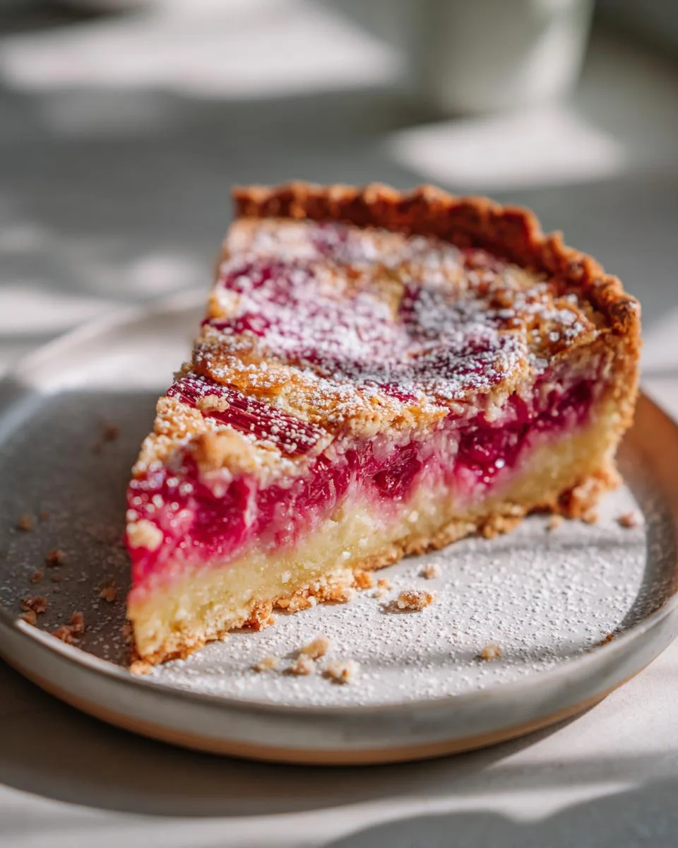 Easy Classic Rhubarb Tart - detail 1