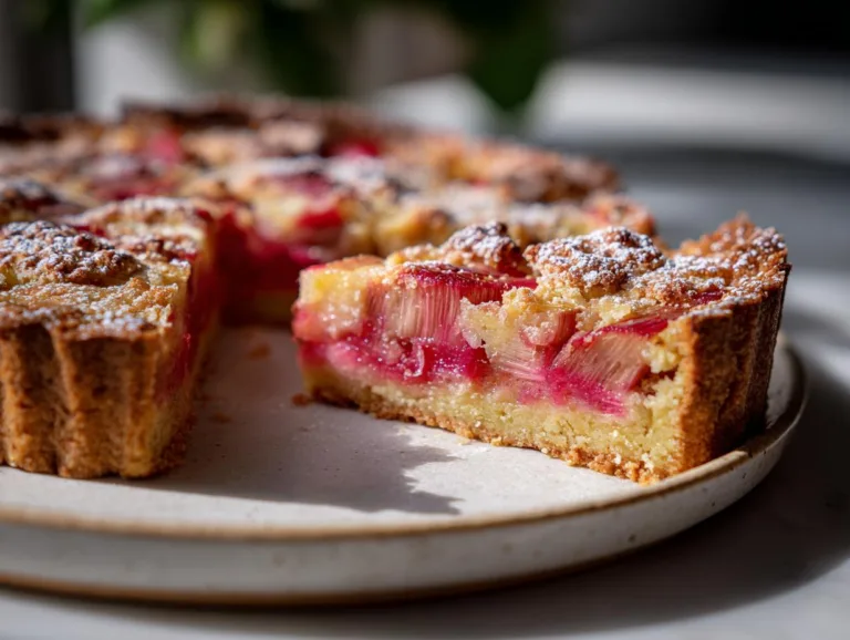 Easy Classic Rhubarb Tart