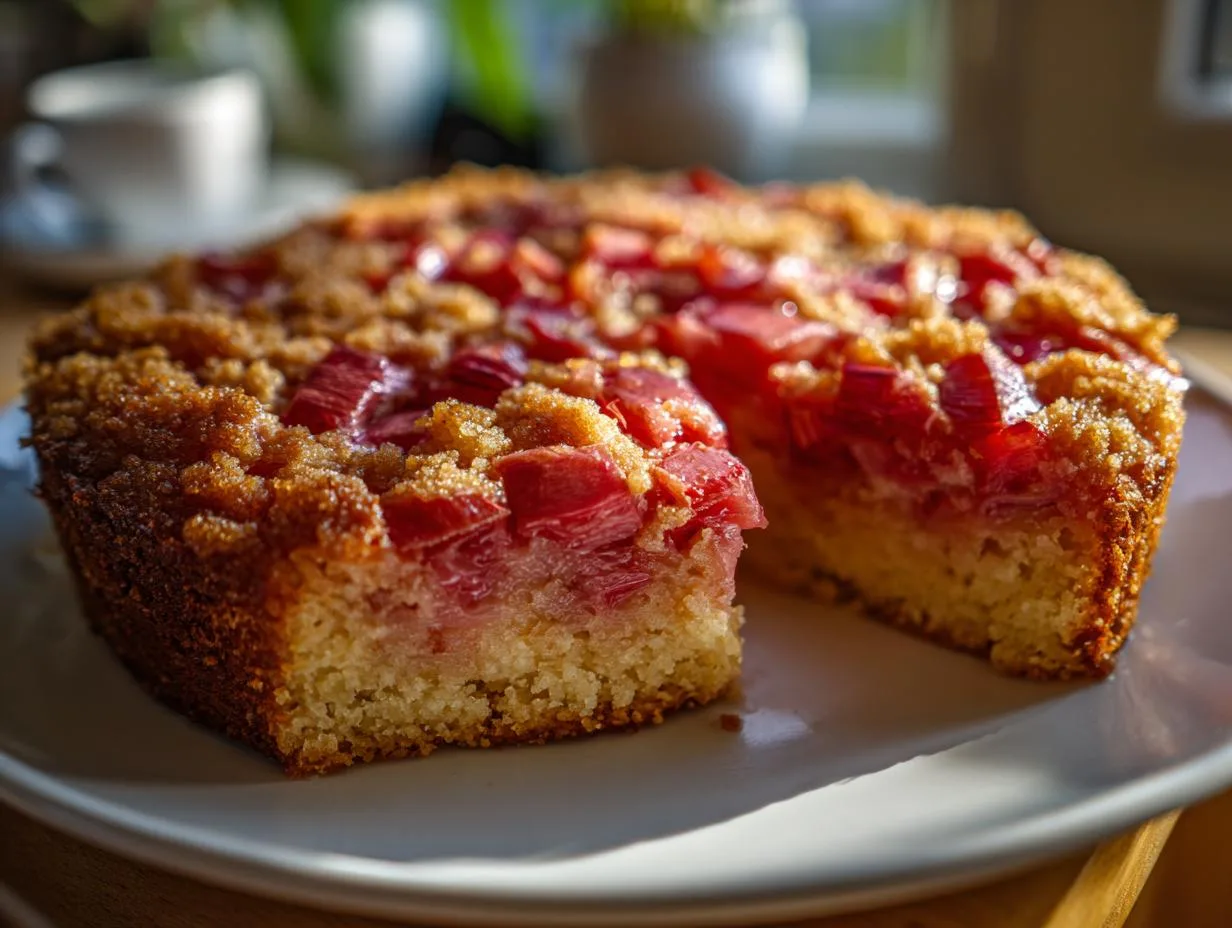 Easy Rhubarb Upside Down Cake Recipe: Perfect Spring Dessert