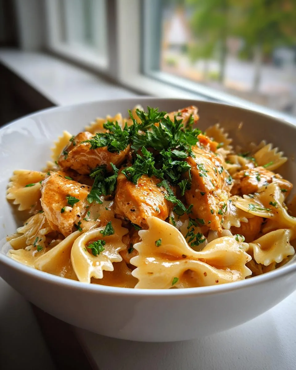 Garlic Butter Chicken with Bowtie Pasta - detail 3