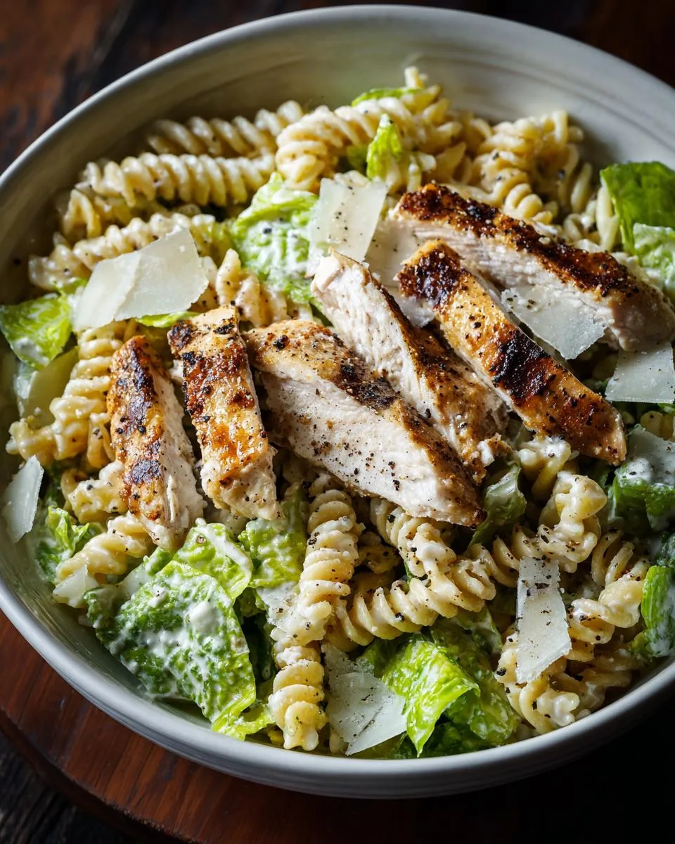Grilled Chicken Caesar Pasta Salad - detail 2
