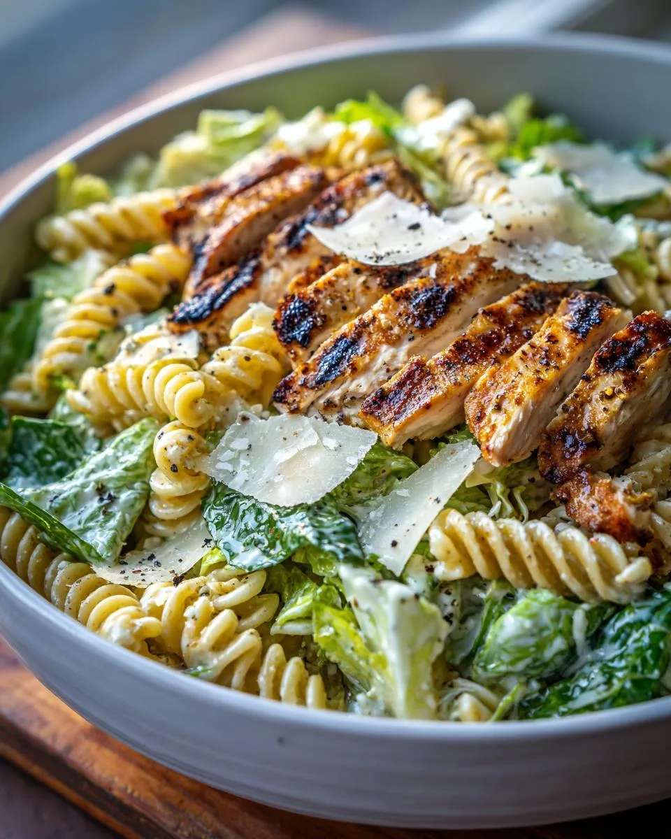 Grilled Chicken Caesar Pasta Salad - detail 3