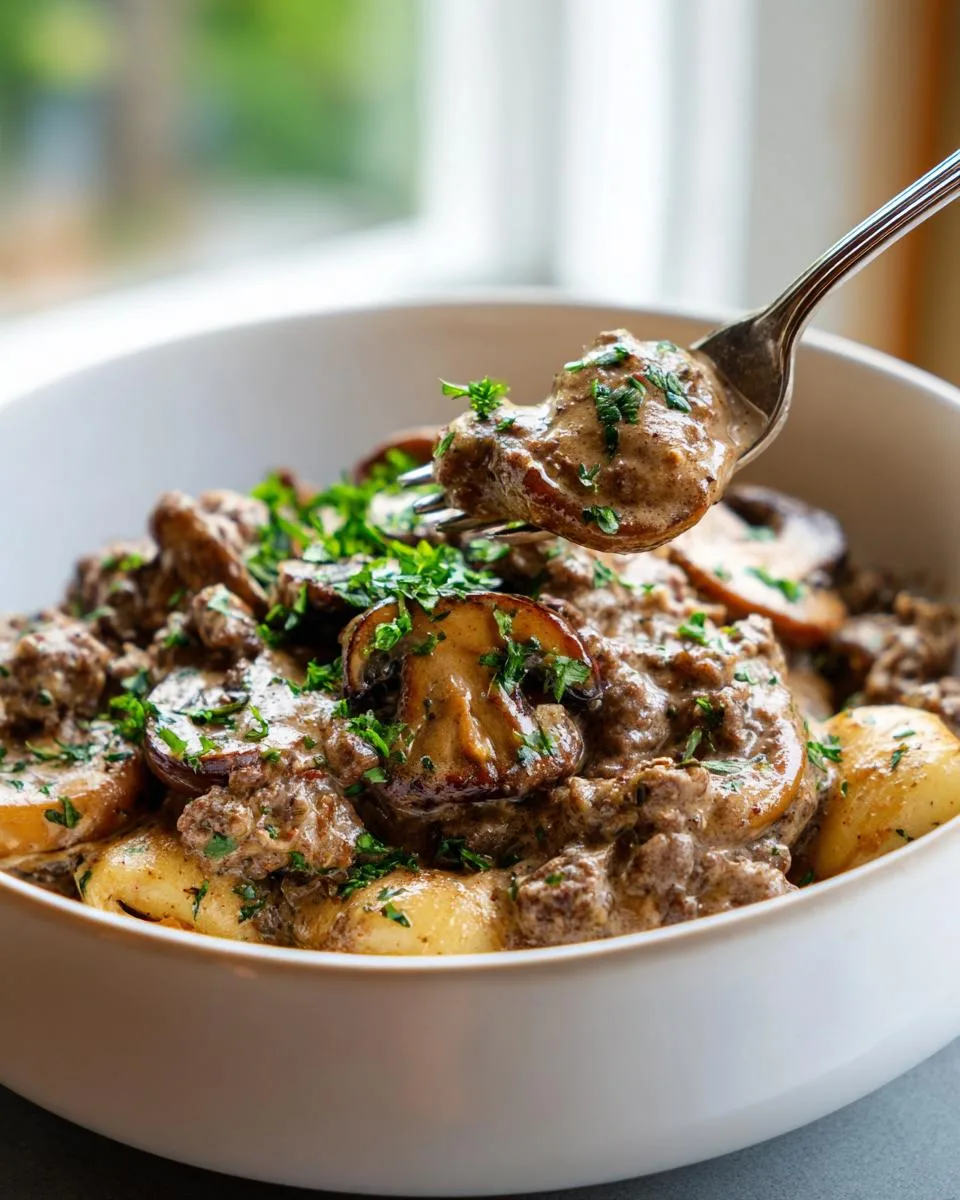Ground Beef Stroganoff - detail 1