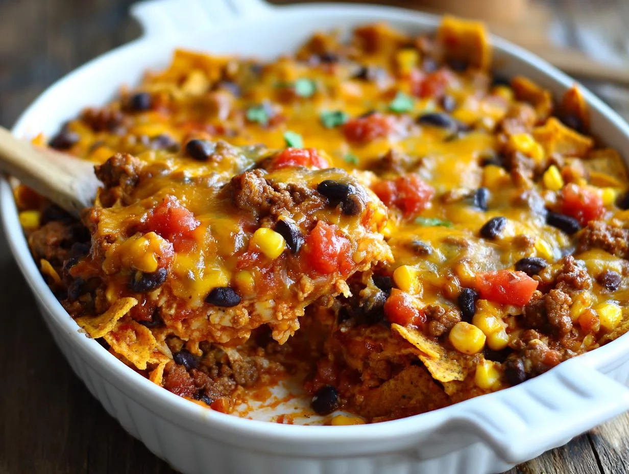 25-Minute Ground Beef Taco Casserole Your Family Will Devour