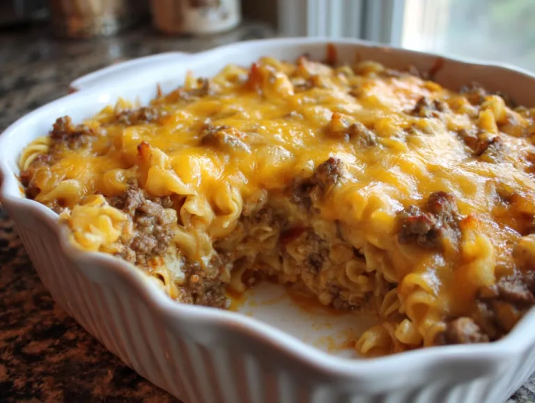 Hamburger Noodle Casserole