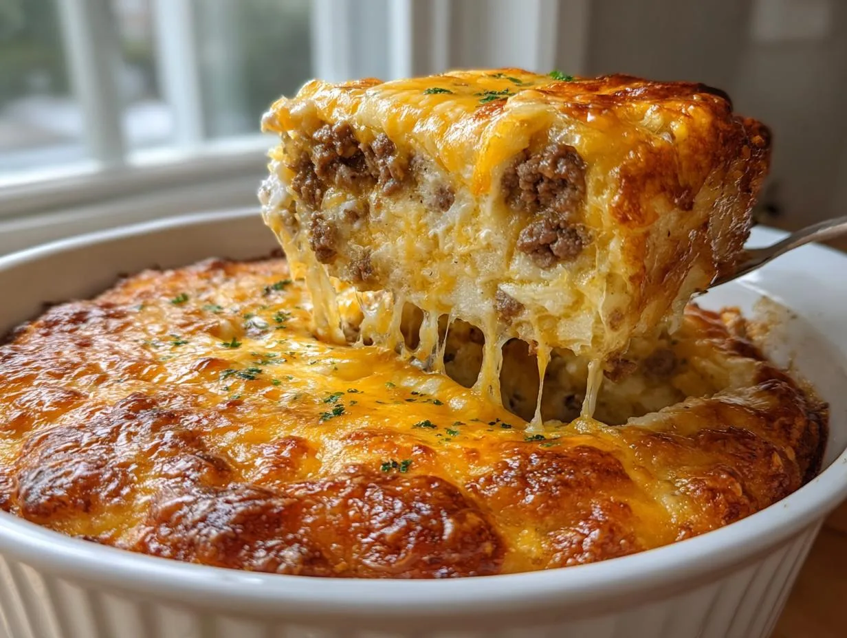 Hearty Hamburger Potato Casserole That Feeds Comfortingly
