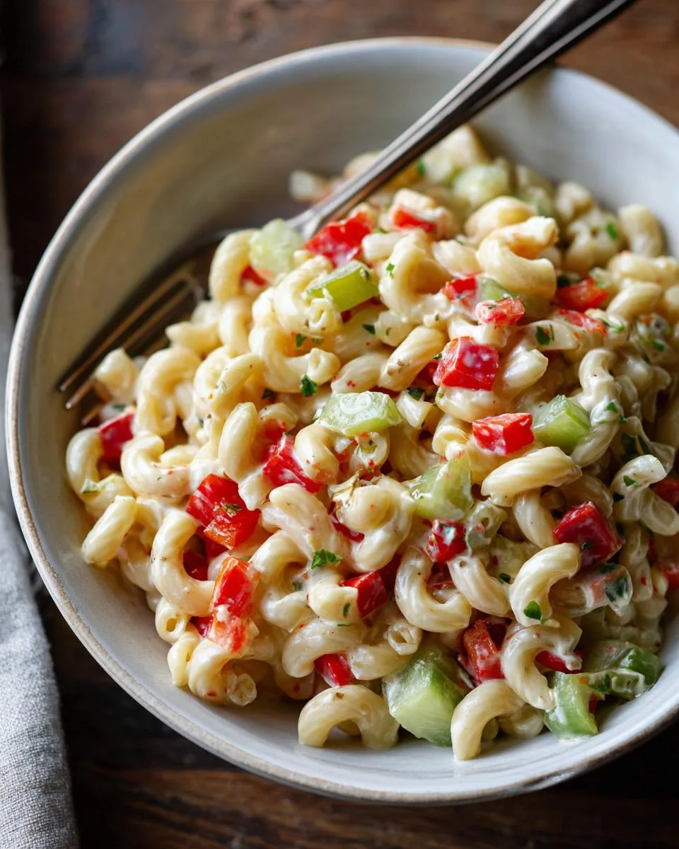 Healthy Classic Macaroni Pasta Salad - detail 3