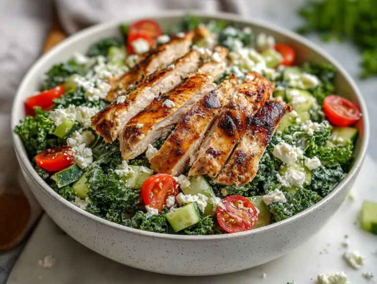 High Protein Chicken Pasta Salad