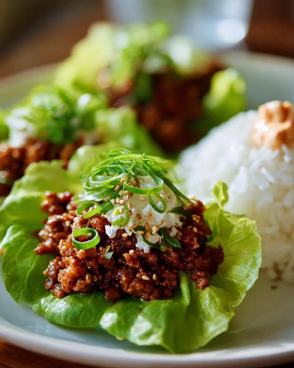 Korean Beef Lettuce Wraps - detail 3