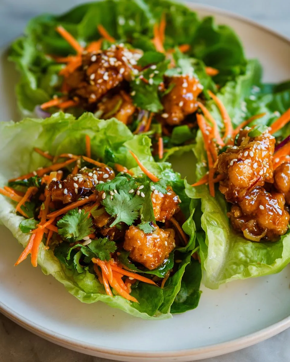 Lemon Chicken Lettuce Cups - detail 1