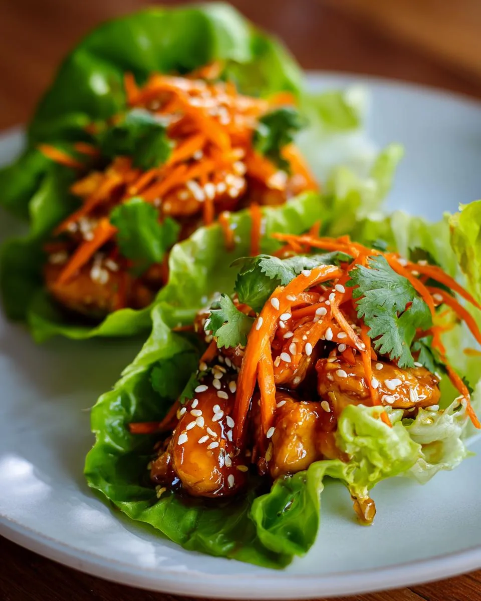 Lemon Chicken Lettuce Cups - detail 2