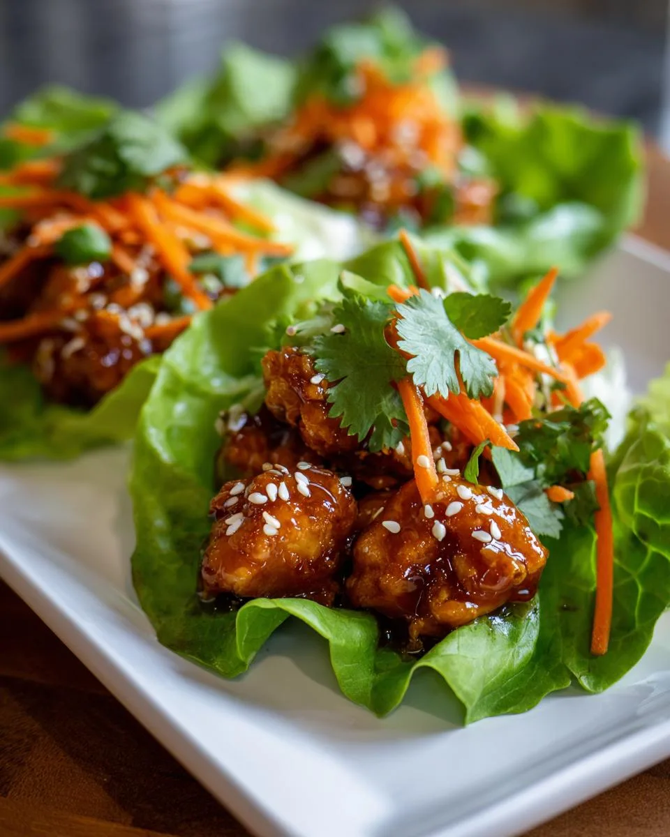 Lemon Chicken Lettuce Cups - detail 3