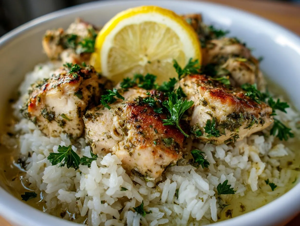 Juicy Lemon Herb Chicken Rice with 30-Minute Magic