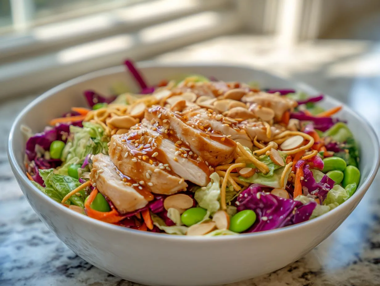Light Chinese Chicken Cabbage Salad in Just 30 Minutes