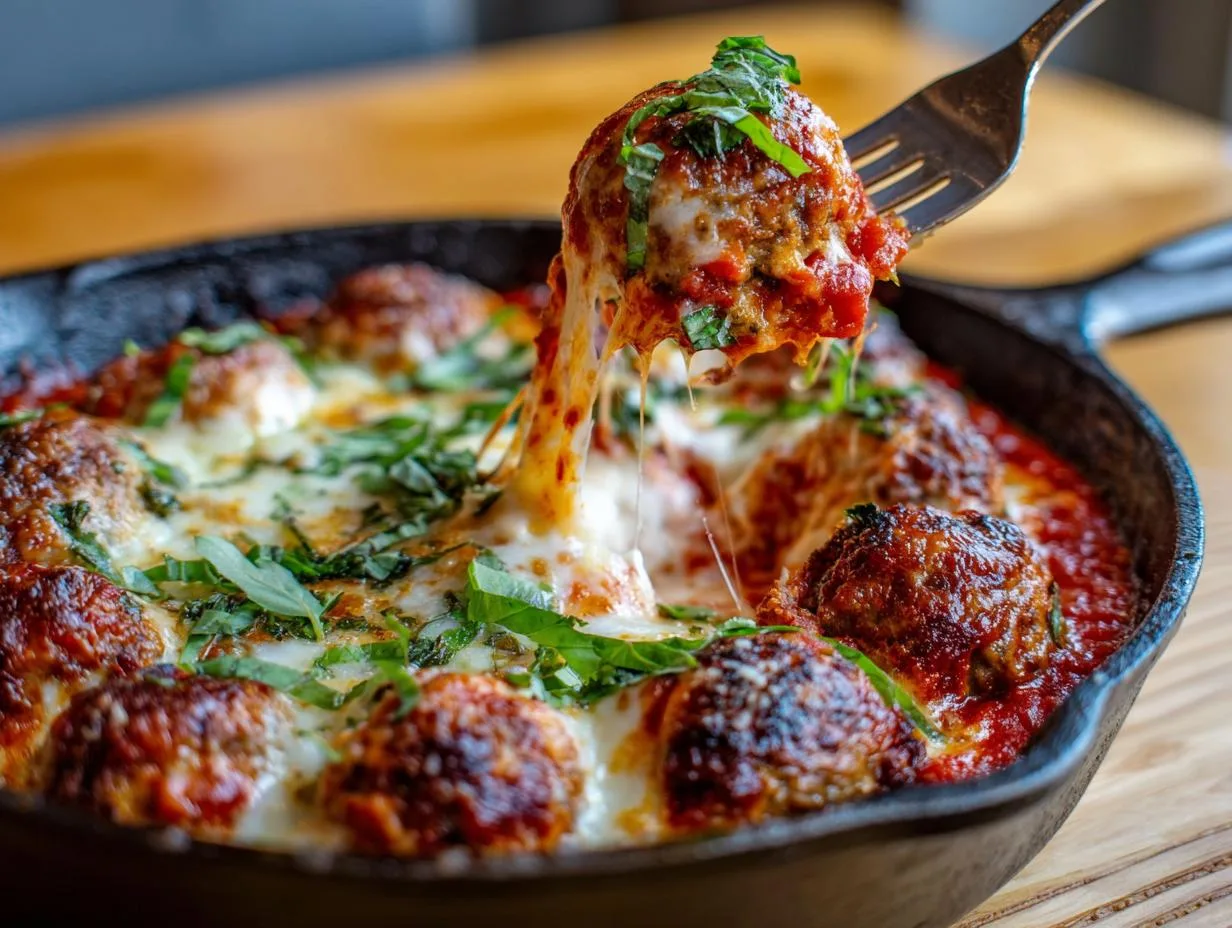 3-Meat Melt: Perfect Meatball Parmesan Bake Recipe