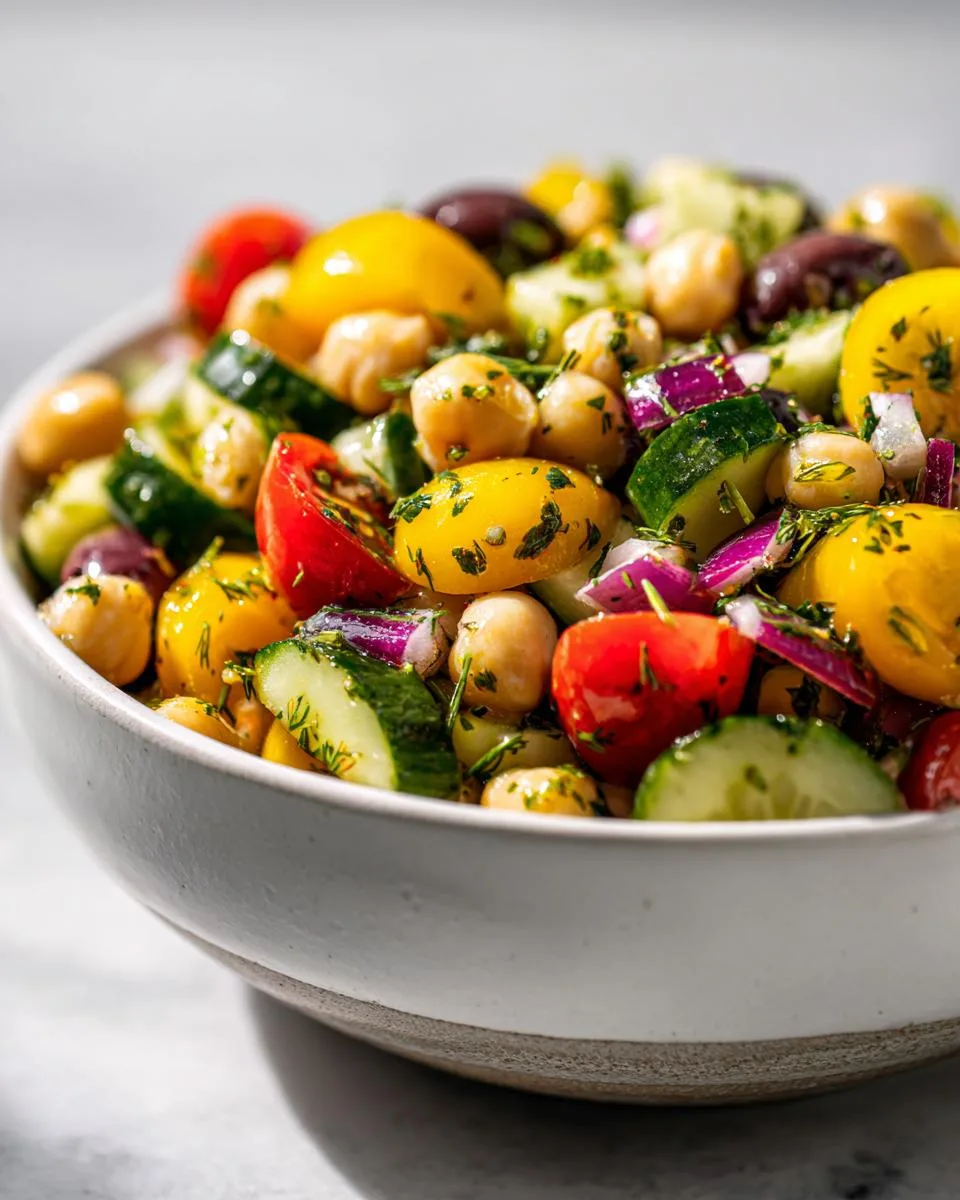 Mediterranean Chickpea Salad - detail 2