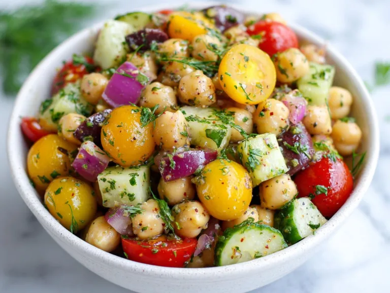 Mediterranean Chickpea Salad
