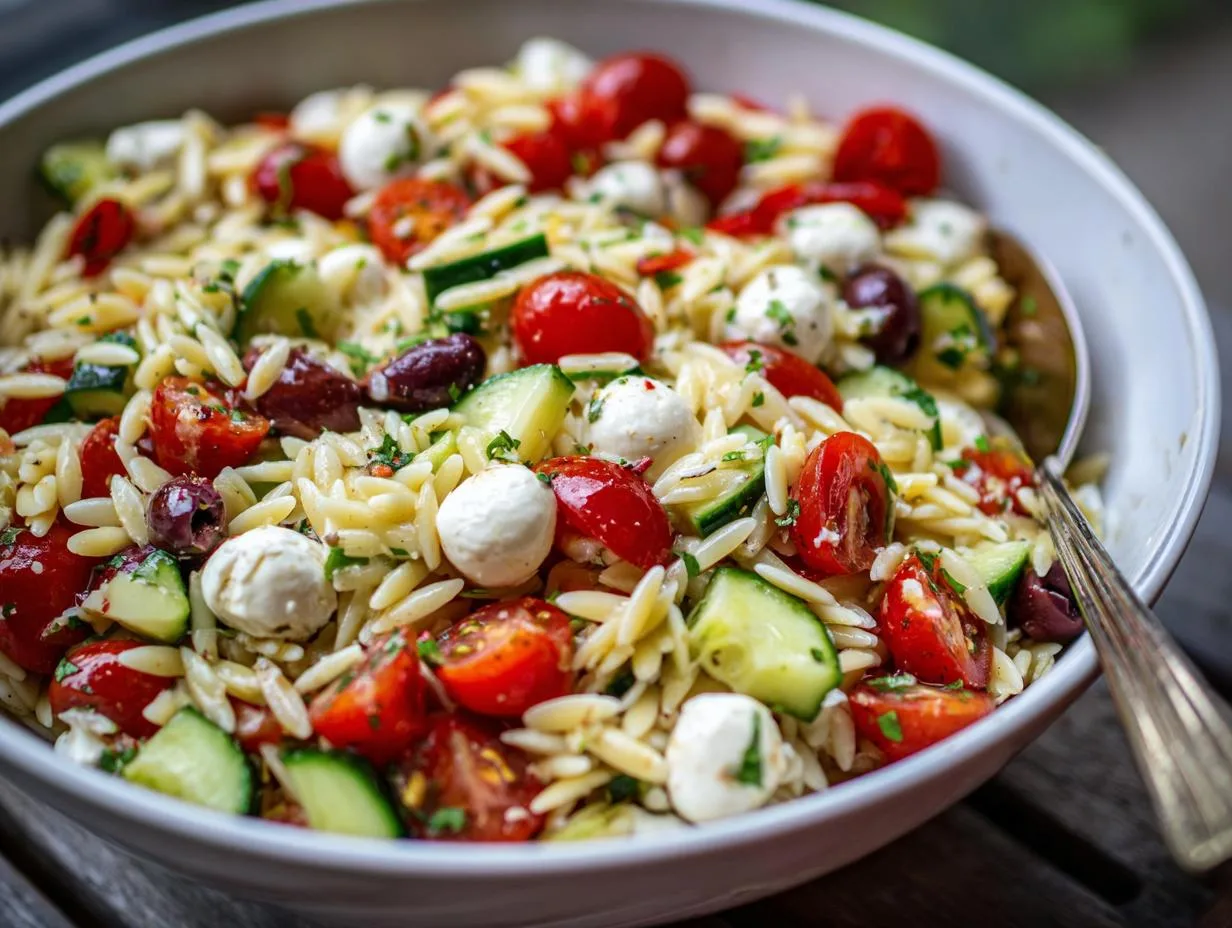 Irresistible Mediterranean Orzo Pasta Salad Recipe