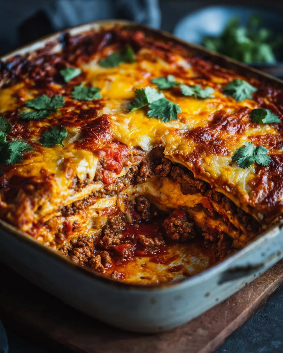 Mexican Lasagna Bake - detail 2