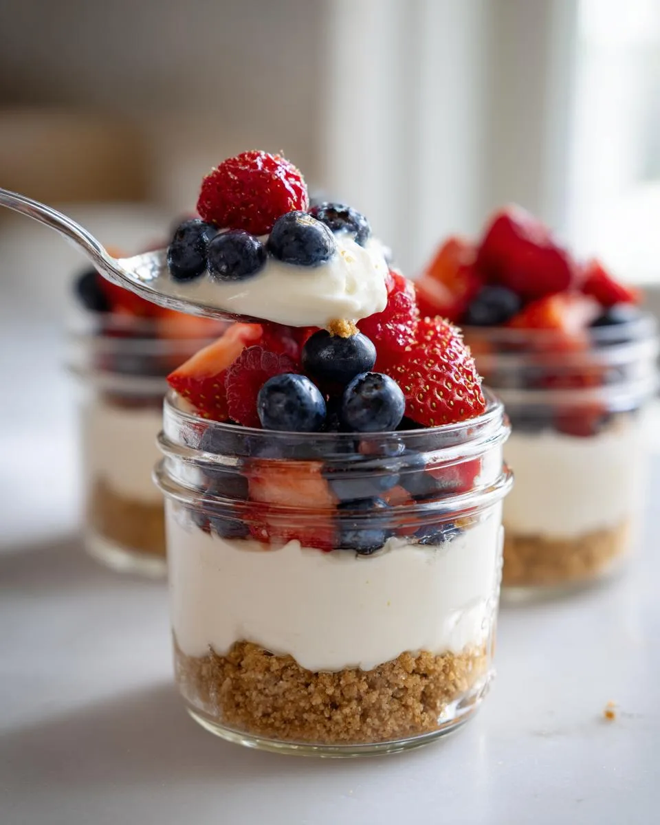 No Bake Berry Cheesecake Cups - detail 3
