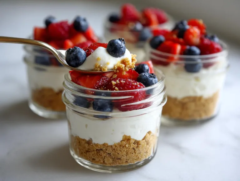 No Bake Berry Cheesecake Cups