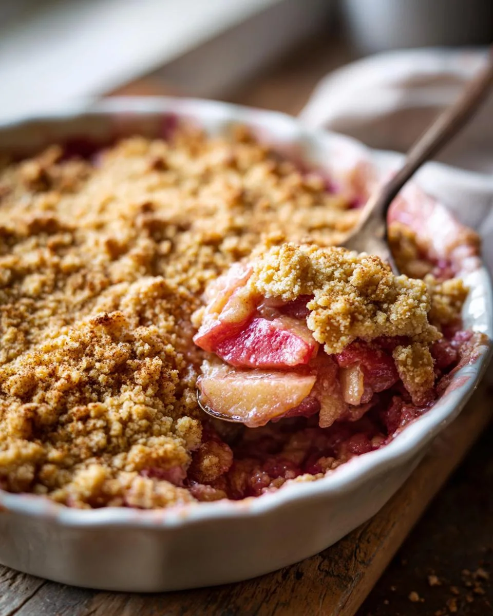 Old Fashioned Rhubarb Cobbler Recipe - detail 2