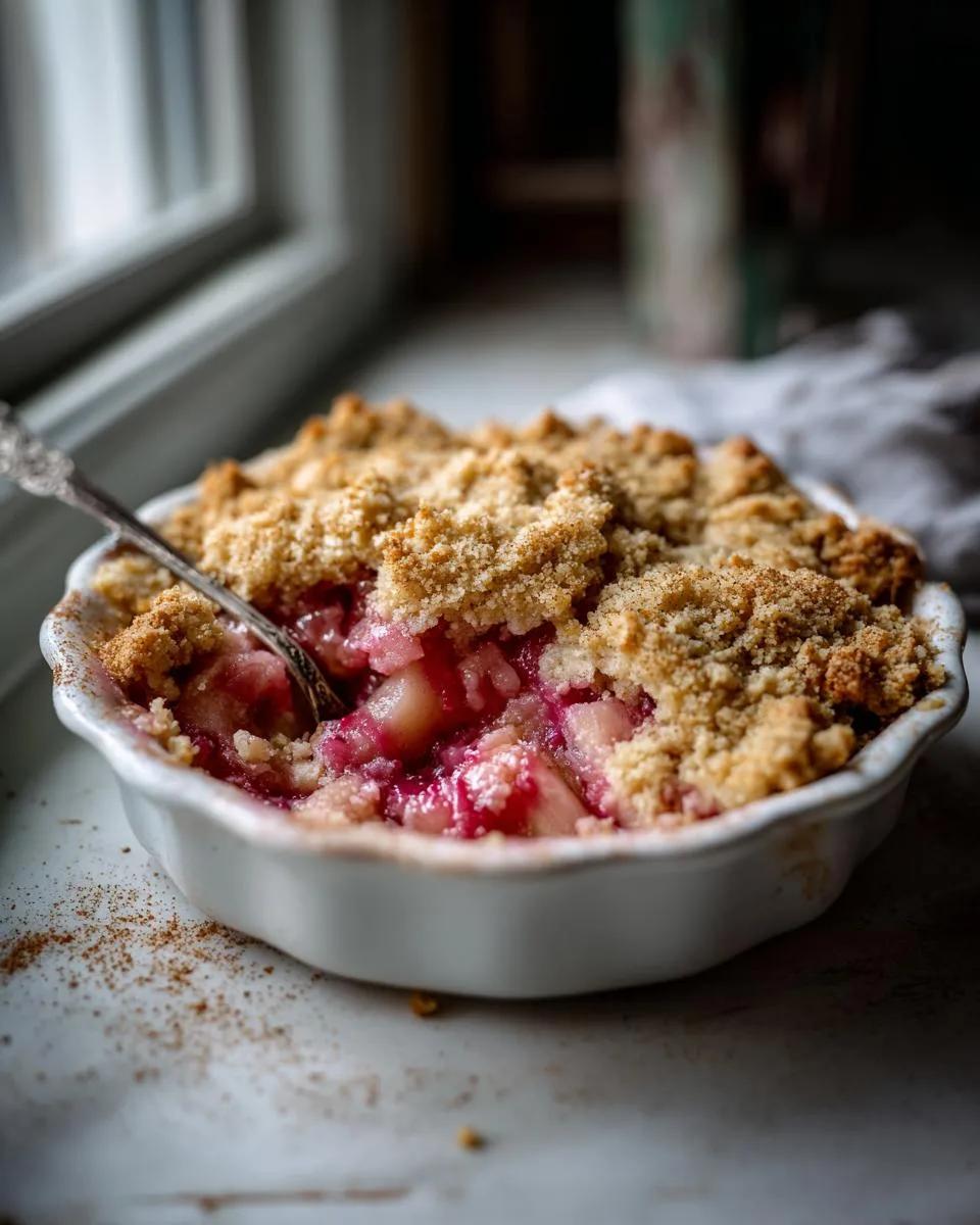 Old Fashioned Rhubarb Cobbler Recipe - detail 3