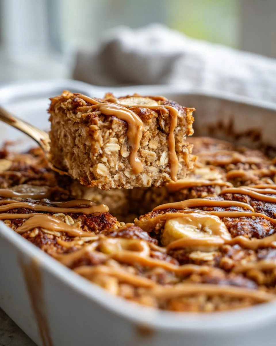 Peanut Butter Banana Oatmeal Bars - detail 1