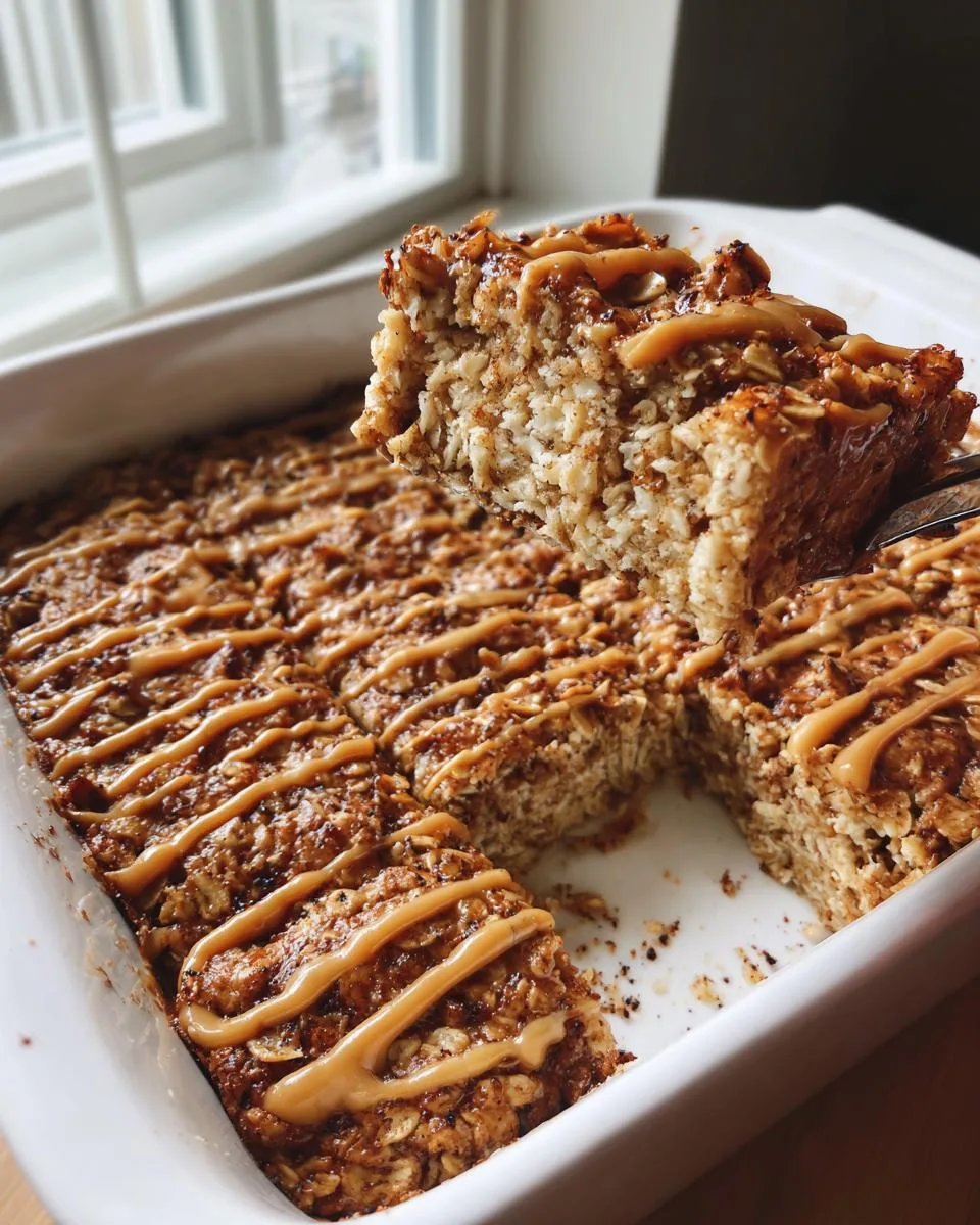 Peanut Butter Banana Oatmeal Bars - detail 2