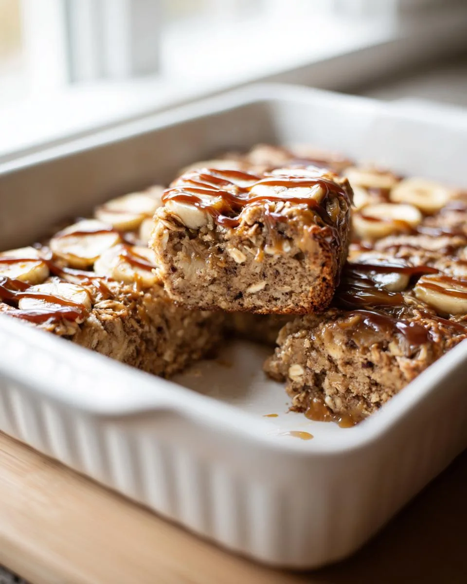Peanut Butter Banana Oatmeal Bars - detail 3