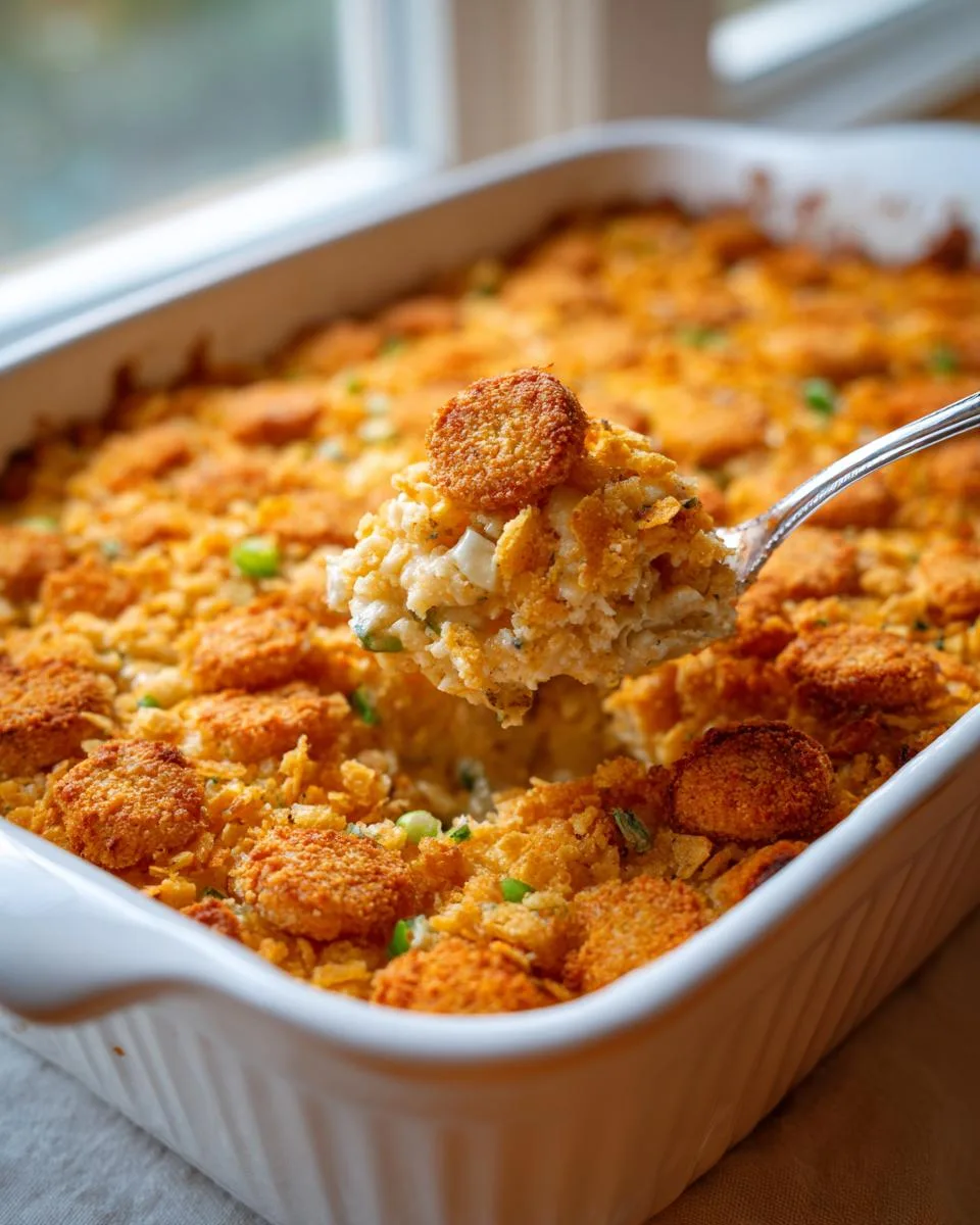 Ritz Cracker Chicken Casserole - detail 2