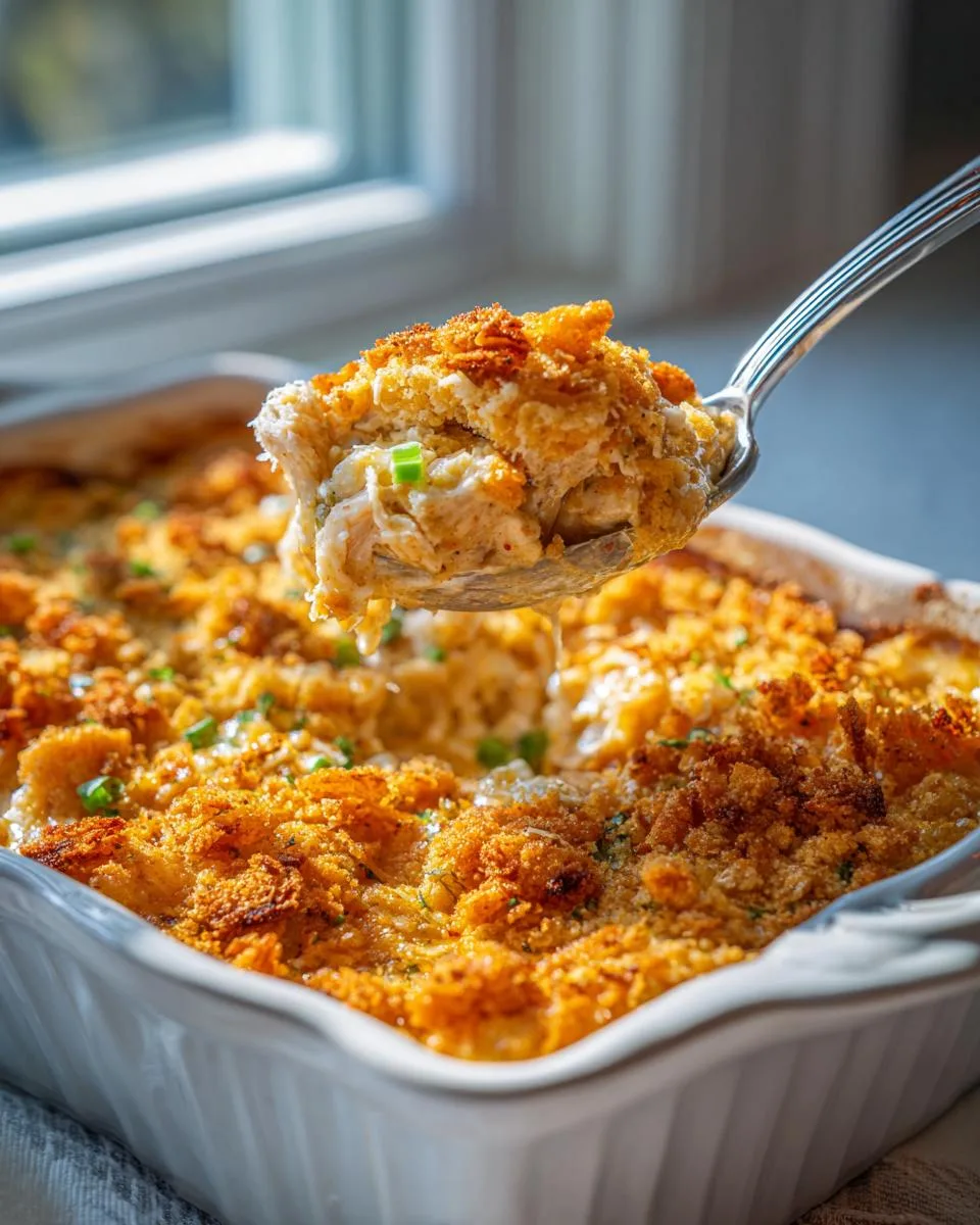 Ritz Cracker Chicken Casserole - detail 3
