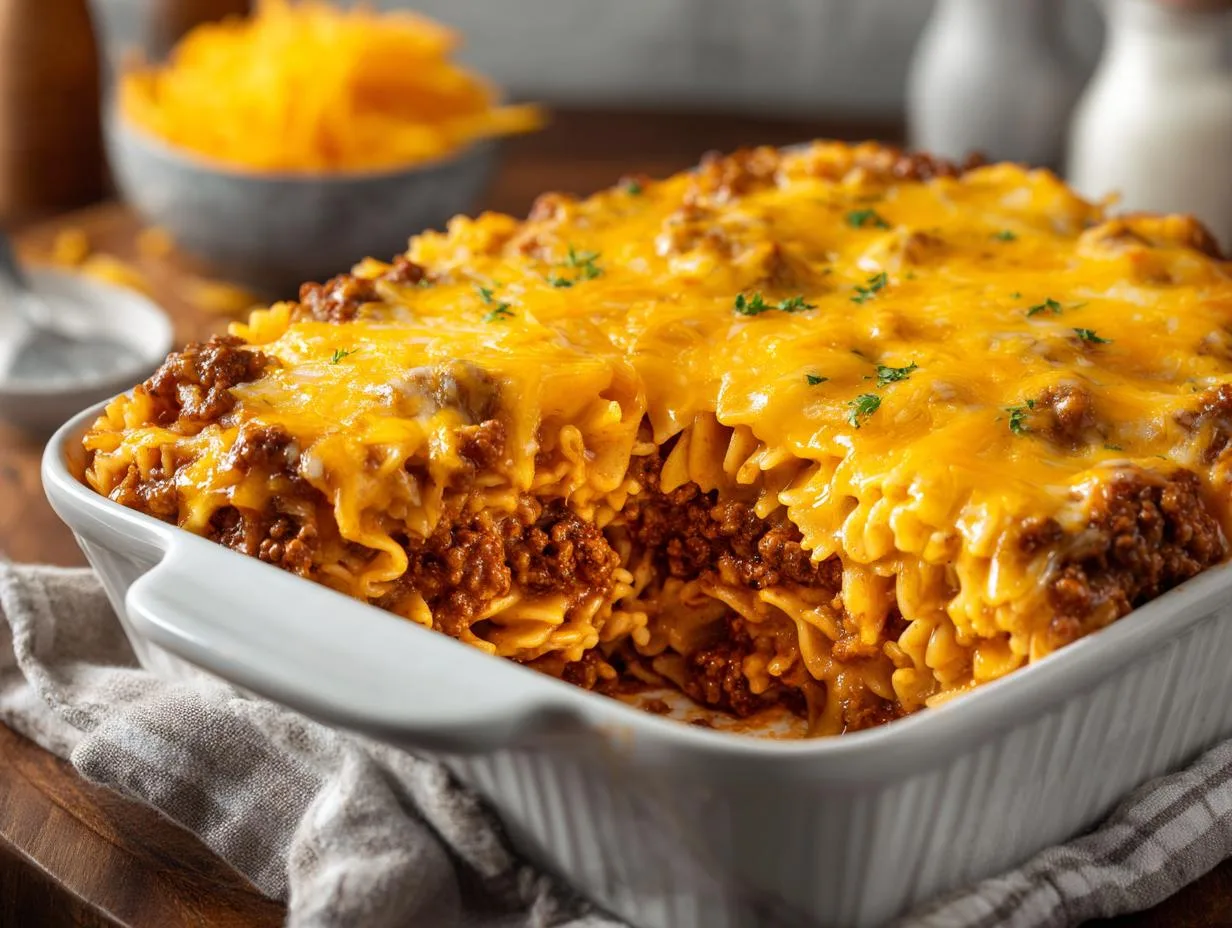 Cheesy Sloppy Joe Casserole That’ll Steal Hearts