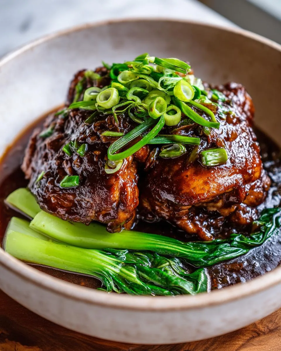Slow Cooker Adobo Chicken Bok Choy - detail 2