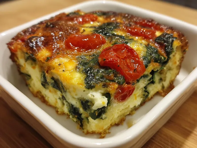 Spinach Tomato Breakfast Casserole