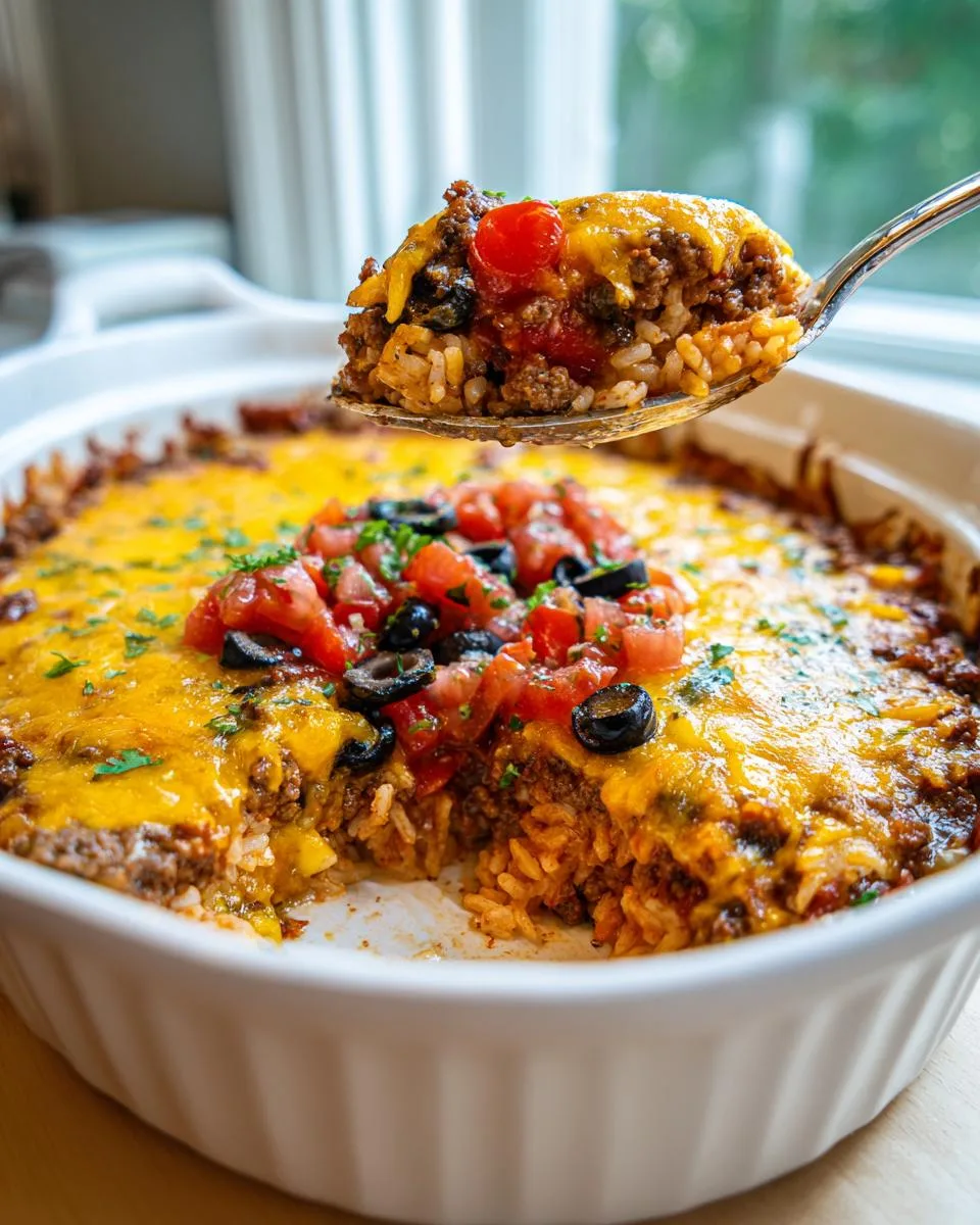 Taco Rice Casserole - detail 1