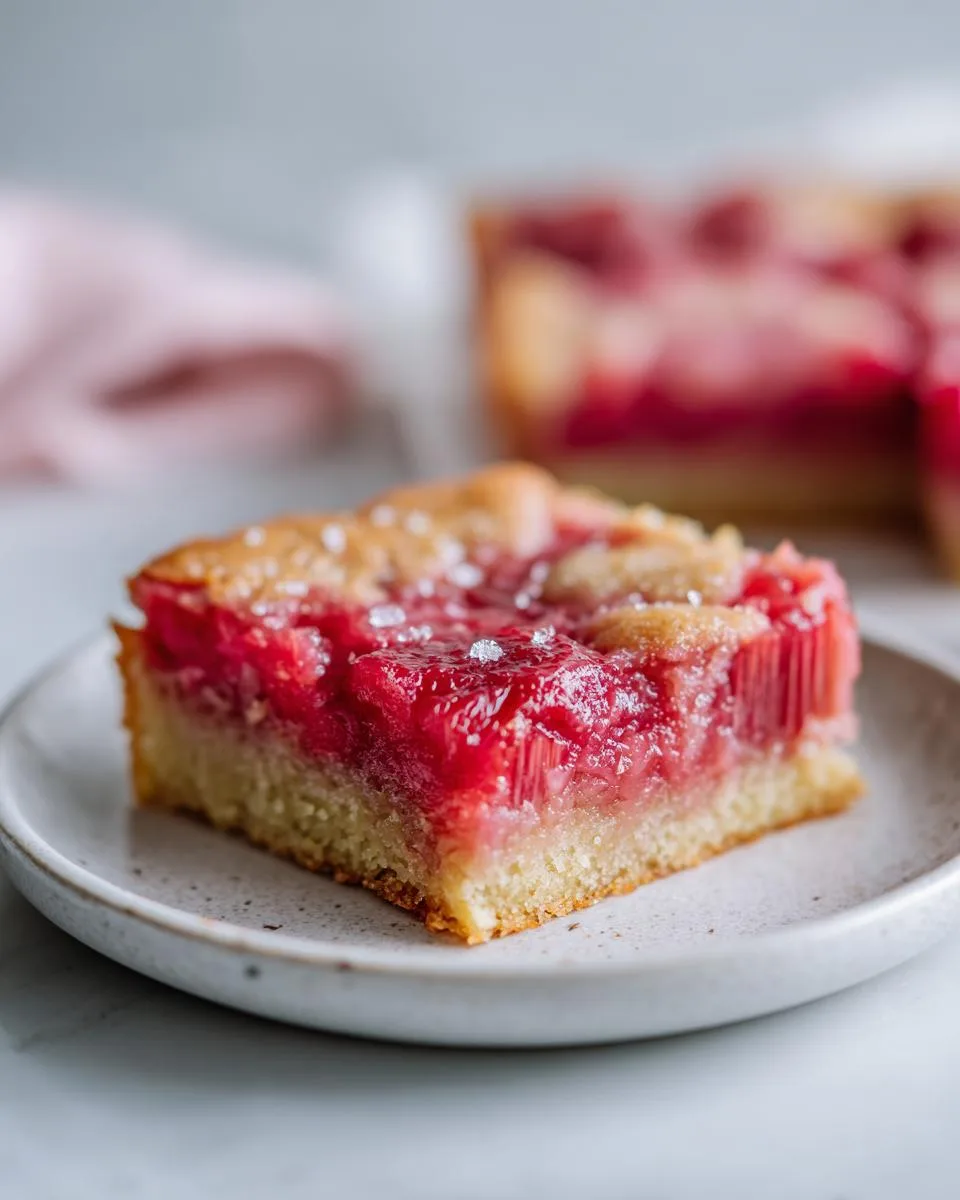 Tangy Rhubarb Bars Recipe - detail 2