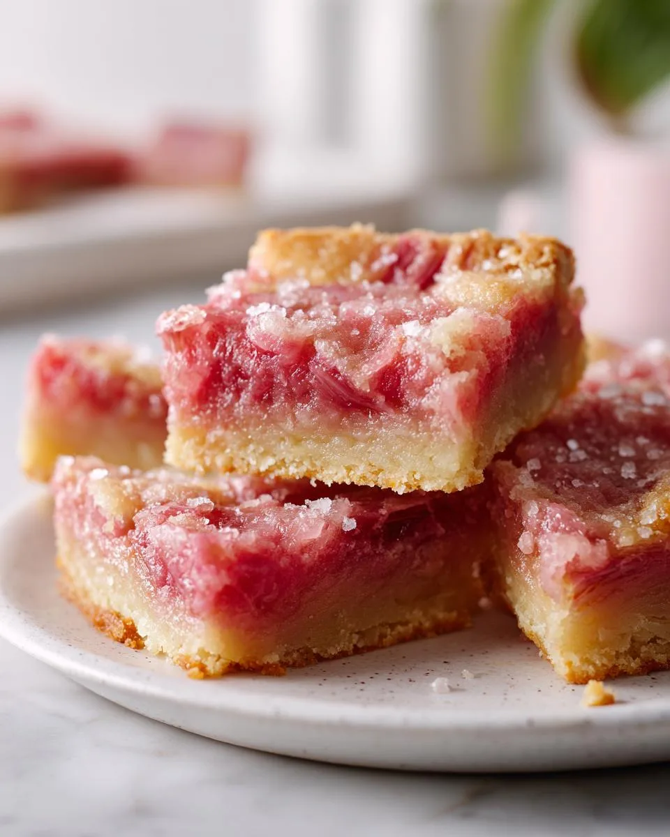 Tangy Rhubarb Bars Recipe - detail 3