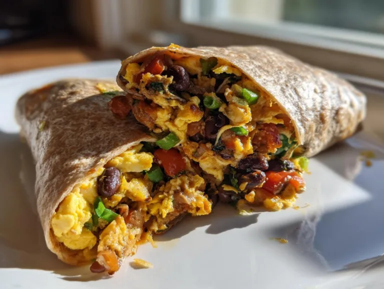 Veggie Egg Breakfast Burritos
