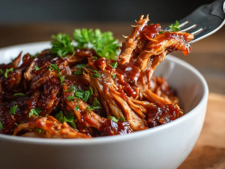 Zesty Slow Cooker Chicken Barbecue