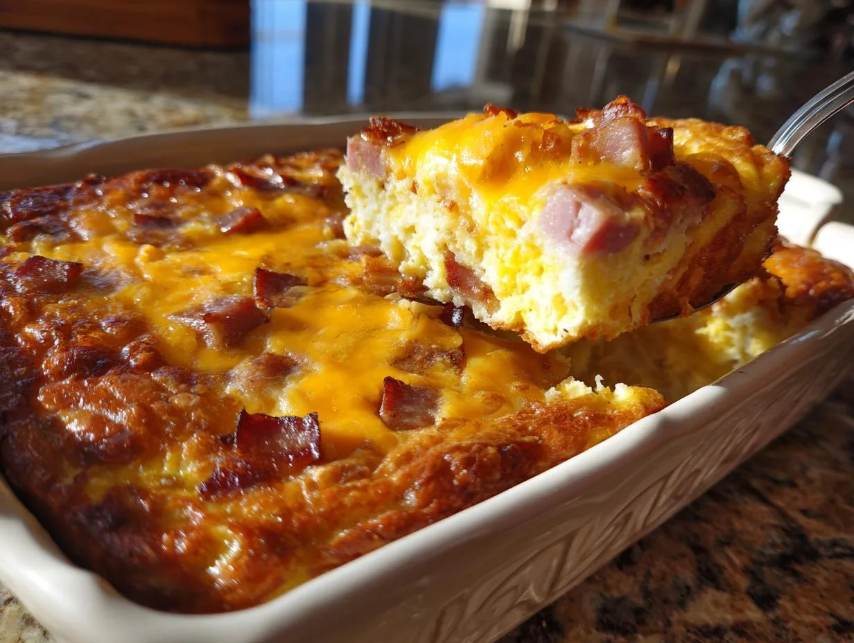 Irresistible Hashbrown Ham Breakfast Casserole: Simple Steps