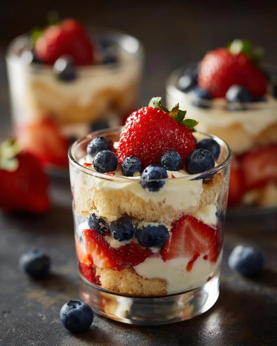 4th July Berry Trifle Cups - detail 2