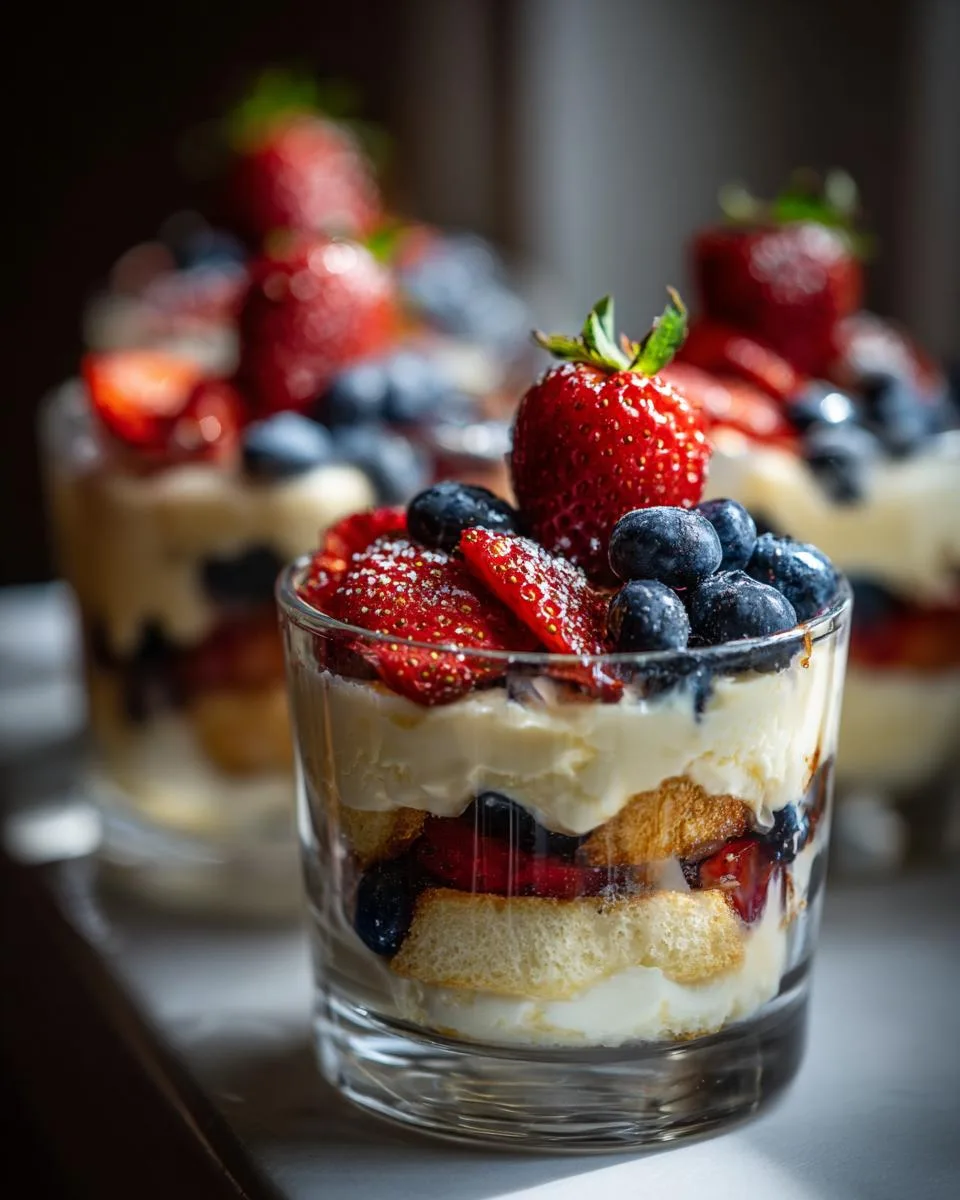4th July Berry Trifle Cups - detail 3