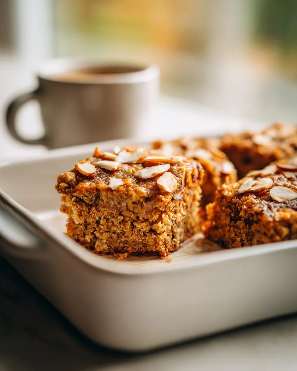 Almond Butter Oat Breakfast Squares - detail 1
