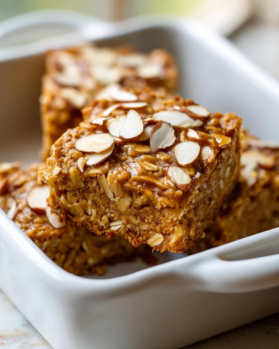 Almond Butter Oat Breakfast Squares - detail 3
