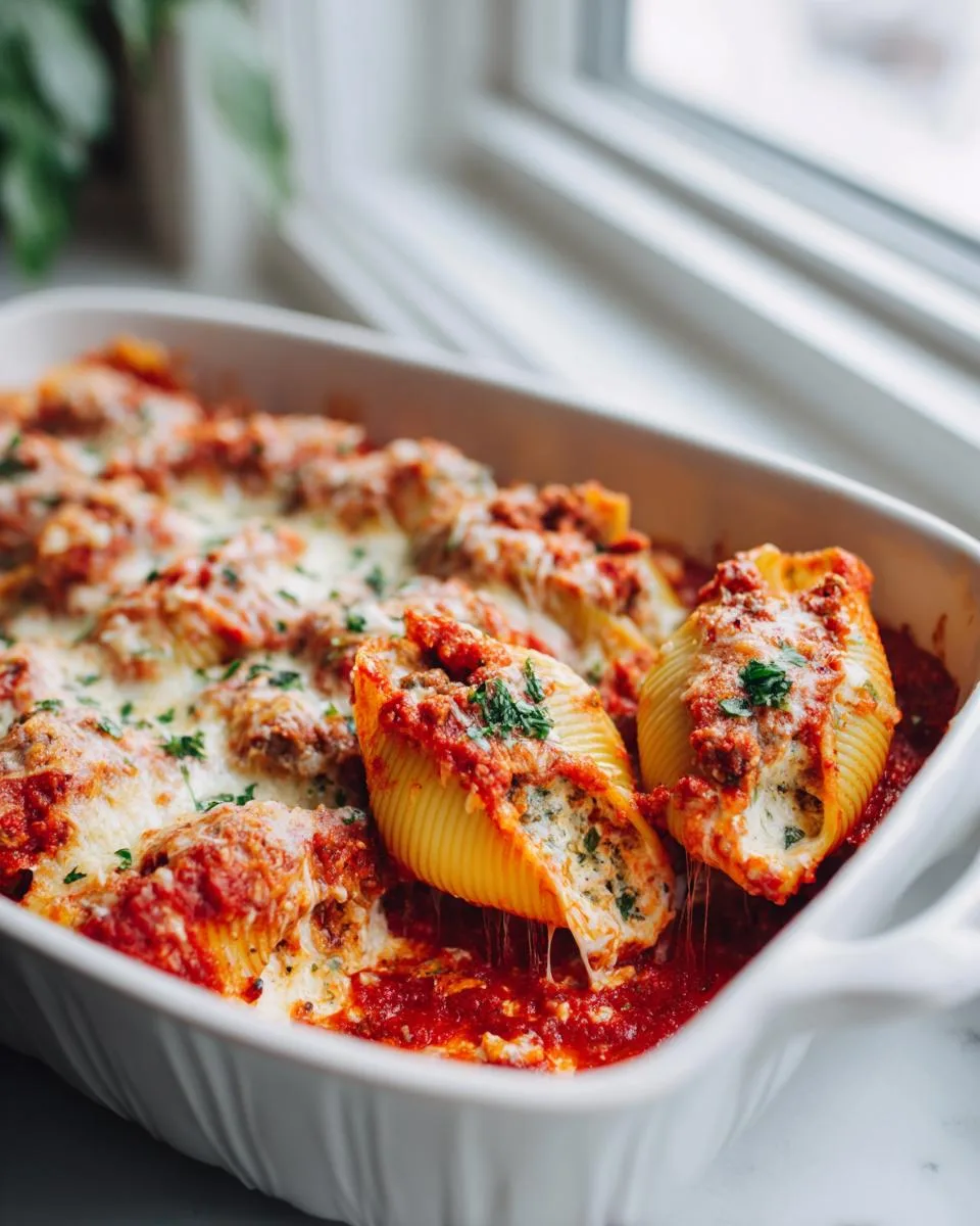 Beef Lasagna Stuffed Shells - detail 1