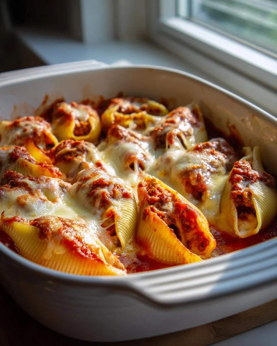 Beef Lasagna Stuffed Shells - detail 2